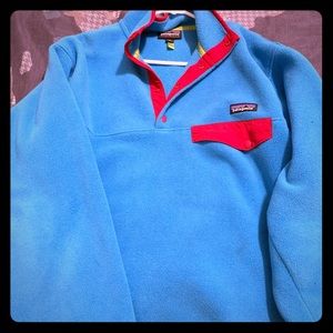 Patagonia Electric Blue Fleece Synchilla Pullover